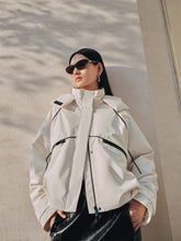 Women's Spliced Parka Puffer Jacket
